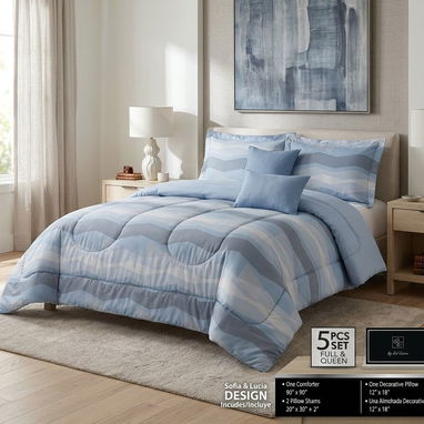 Juegos de edredón de 5pcs Full/Queen size _GV070_ - 8/8