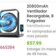 Ventilador recargable 20800mAh - Img 57024748