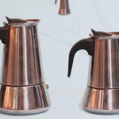 Cafetera italiana 馃帓 Acero inoxidable. Para todo tipo de cocinas incluida la de inducci贸n. - Img 119730364