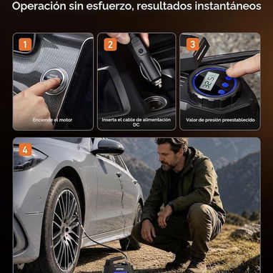 🚗💨 ¡COMPRESOR DE AIRE PARA CARRO ASTROAI! 🔥 - 3/5