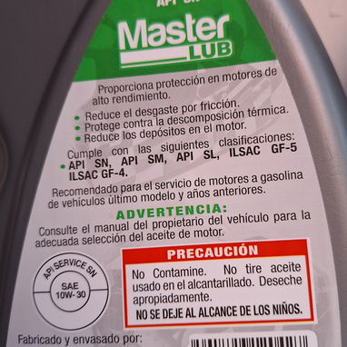 ACEITES PARA MOTORES de Galonina y Diesel. $2,800cup/Lt. 5W-30, 10W-30, 15W-40 y 20W-50 - Img 118688123