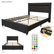 Cama con gavetas y luz led - Img 55901114