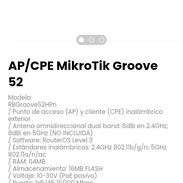 AP/CPE MikroTik Groove 52. Modelo: RBGroove52HPn - Img 53913023