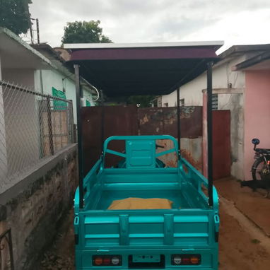 Triciclo Porto bello con panel solar y extensor , baterías 72v89amp Nuevo es 0km - 3/4