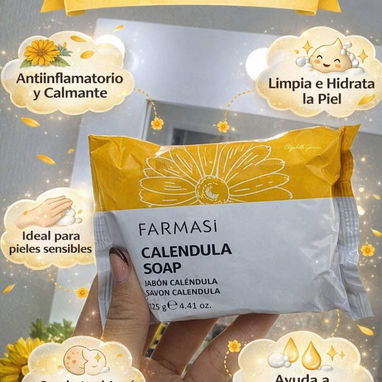 🌼 Jabón de Caléndula Dr. C. Tuna Farmasi | Jabón Natural Cara y Cuerpo | Piel Sensible - Img 121055861