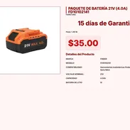 Paquete de Batería Finder 21V 4.0Ah compatible con Línea MAX Pro VPT#-0233 - Img 55253977
