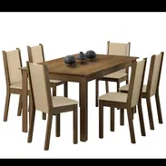 Juego de comedor de 6 sillas importados nuevo en caja - Img 55139553
