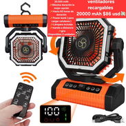 Ventiladores recargables de 20000 mAh, traídos de USA, máxima calidad - Img 56413839