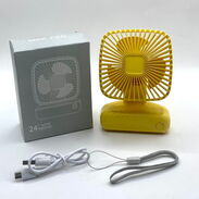 Mini ventilador recargable portátil cuadrado 3 vel - Img 45572395