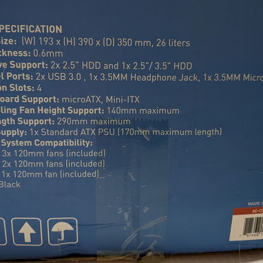 Chasis de PC Gamer Micro ATX Nuevo en Caja - CUK Continuum Micro - 4/4