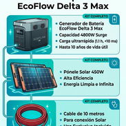 Combo especial EcoFlow Delta 3 Max panel solar de 450w y cable de 10 metros - Img 58466135