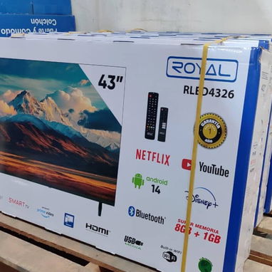 Smart TV 43 pulgadas Royal sistema Android 14 Precio $290 USD Transporte Incluido Factura y garantía - Img 124629001