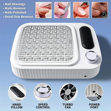 Extractor de polvo para uñas, de muy buena calidad. Viene con su filtro. Nuevo en caja - Img 115137803