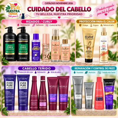 Champú, Acondicionador, Cremas Olay y L'Oréal  Sérum, Desodorantes, Gillette, Detergente, Pasta Dental, y Más. Noviembre - 4/9