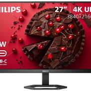 🎮 Monitor Philips 27" 2160p IPS 10bit 400nit 65W PD USB-C 🎮 163ppi🔹2x USB 3.2🔹HDR 400🔹HDR10🔹65W PD 3.0🔹4K 📦0km - Img 54169357