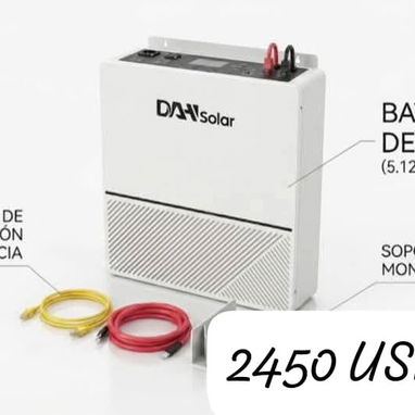 Un kit de inversor híbrido DAV Solar de 5,000 W con una batería LiFePO₄ de 5 kWh - Img 124786956