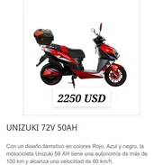 Moto eléctrica UNIZUKI 72V 50AH - Img 50179907