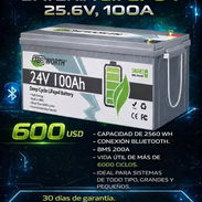 BATERÍA LIFEPO4 25.6V, 100A (INTELIGENTE) P0746-AV004 - Img 57784089