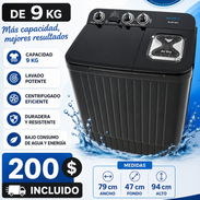 Lavadora Milexus semiautomática 9kg - Img 56994960