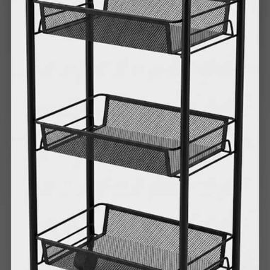 Carrito multifuncional de 3 niveles de metal con ruedas - Img 124964799