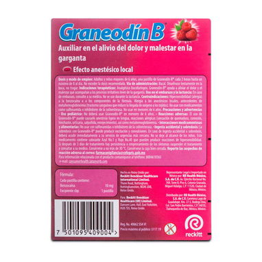 Benzocaína en pastillas para el dolor de garganta inflamación inrritacion Antiflamatorio - Img 118654380