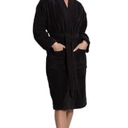🛁 Bata de baño o Albornoz Unisex de Felpa Suave – Home Deluxe - Img 53772140