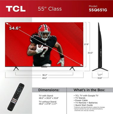 APÚRATE!!_TELEVISOR TCL DE 50” 4K UHD SMART GOOGLE TV|QLED Q5 SERIES|AÑO 2024|SELLADO EN CAJA>>55150415 - Img 83846053