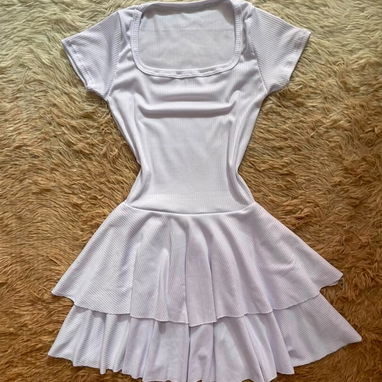 Vestidos cortos de doble vuelo - 4/4