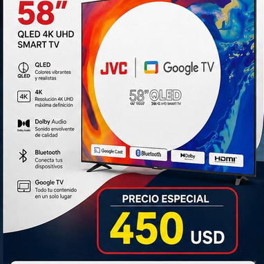 Tv JVC 4K FULL HD Hisense 65"-55"-58"-50"-43"-32" - Img 120934594