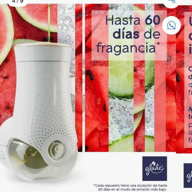 Aromatizador Electrico con 2 repursto, Aroma Sandia Refrescante - 3/7