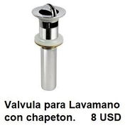 Válvula para lavamanos con chapetón - Img 56621927