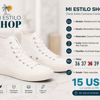 Zapatos Estilo Converse - Img 124649263