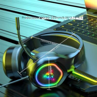 🎧 Auriculares Gamer USB para PC – Sonido Envolvente + Estilo LED - Img 102642035