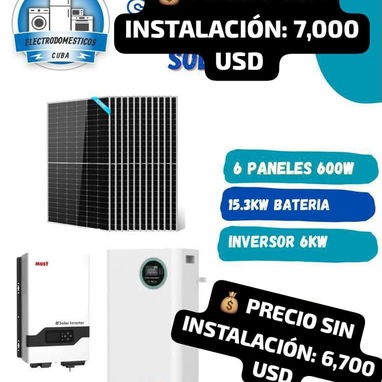 KIT SOLARES A LA VENTA  CON SUS PANELES SOLARES - 4/7