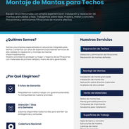 Monto y reparo mantas para techos - Img 55657986