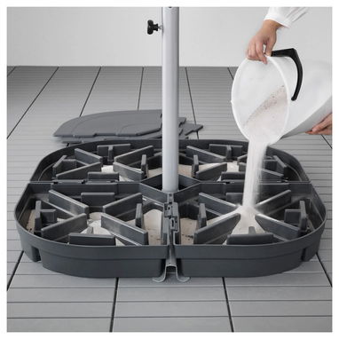 Sombrilla/parasol IKEA BAGGÖN con base SVARTÖ, nueva en caja - 2/5