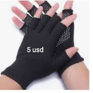 Guantillas elastizadas color negro unica talla - Img 57846955