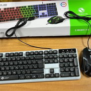 TECLADO C/ CABLE Y MOUSE RGB, ENTREGA DE FACTURA, VARIEDAD DE ARTÍCULOS DE COMPUTADORA, ETC - Img 55017796
