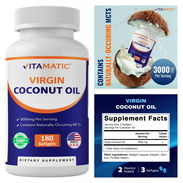 ACEITE DE COCO DE 180 Y 90 CAPSULAS NUEVOS Y SELLADOS - Img 51339897
