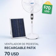 PEDESTAL..VENTILADOR RECARGABLE - Img 57875754