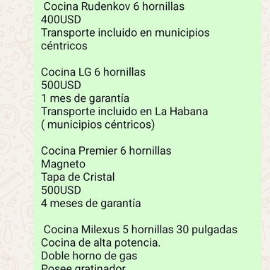 COCINAS CON HORNO:. ROYAL 4 hornillas 220 Y 255 / de 6 Hornillas Rudenkov/ LG/ Premier/ de 5 hornillas Milexus $800 - Img 123389569