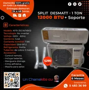 ❄️ SPLIT DESMATT ❄️ 1 TONELADA NO Inverter + SOPORTES . ENTREGA GRATIS CON FACTURA Y GARANTÍA. TLF 54833699 - Img 49593434