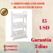 Carrito con organizador de 3 niveles - Img 55047336