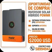 ⚡ ¡Dile adiós a los apagones! Inversor Solar Híbrido PowMr 10Kw y 48 V | Sellado + Garantía + Envío gratis ⚡ - Img 57571582