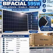 Panel solar Bifacial de 595 watts/ Thal. - Img 57764466