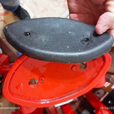 Cuadro de bicimoto tekno con pedales, con asientos, guardafango, cadena, burro, frente - Img 115818771