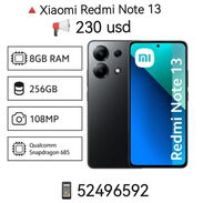 🔺Xiaomi Redmi Note 13 🔺256GB 🔺 8RAM 🧨SELLADO EN SU CAJA   Garantia 15 dias   52496592 - Img 44167591
