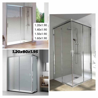 Llegaron las mamparas de bañopaño fijo y cabinas de baño tenemos SERVICIO activo de montaje tambien - 10/10