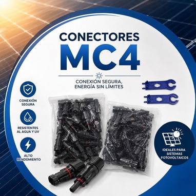 Venta de cable fotovoltaico 10AWG NEGRO Y ROJO y conectores MC4 - 2/3
