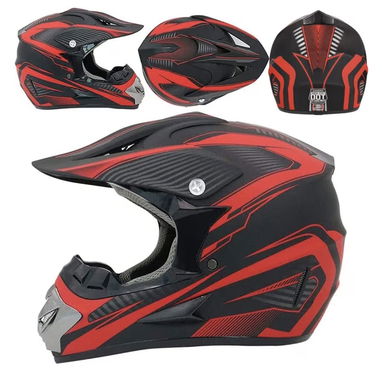Juego de casco de moto aprobado por el DOT, casco de moto con guantes y gafas Nuevo en la caja - Img 118905645